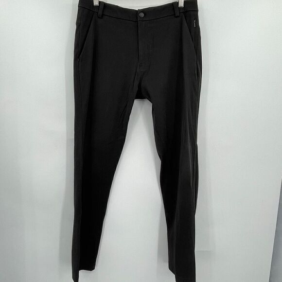 Lululemon Black ABC 5-Pocket Warpstreme Classic Chino Pants Size 34 - Picture 1 of 6